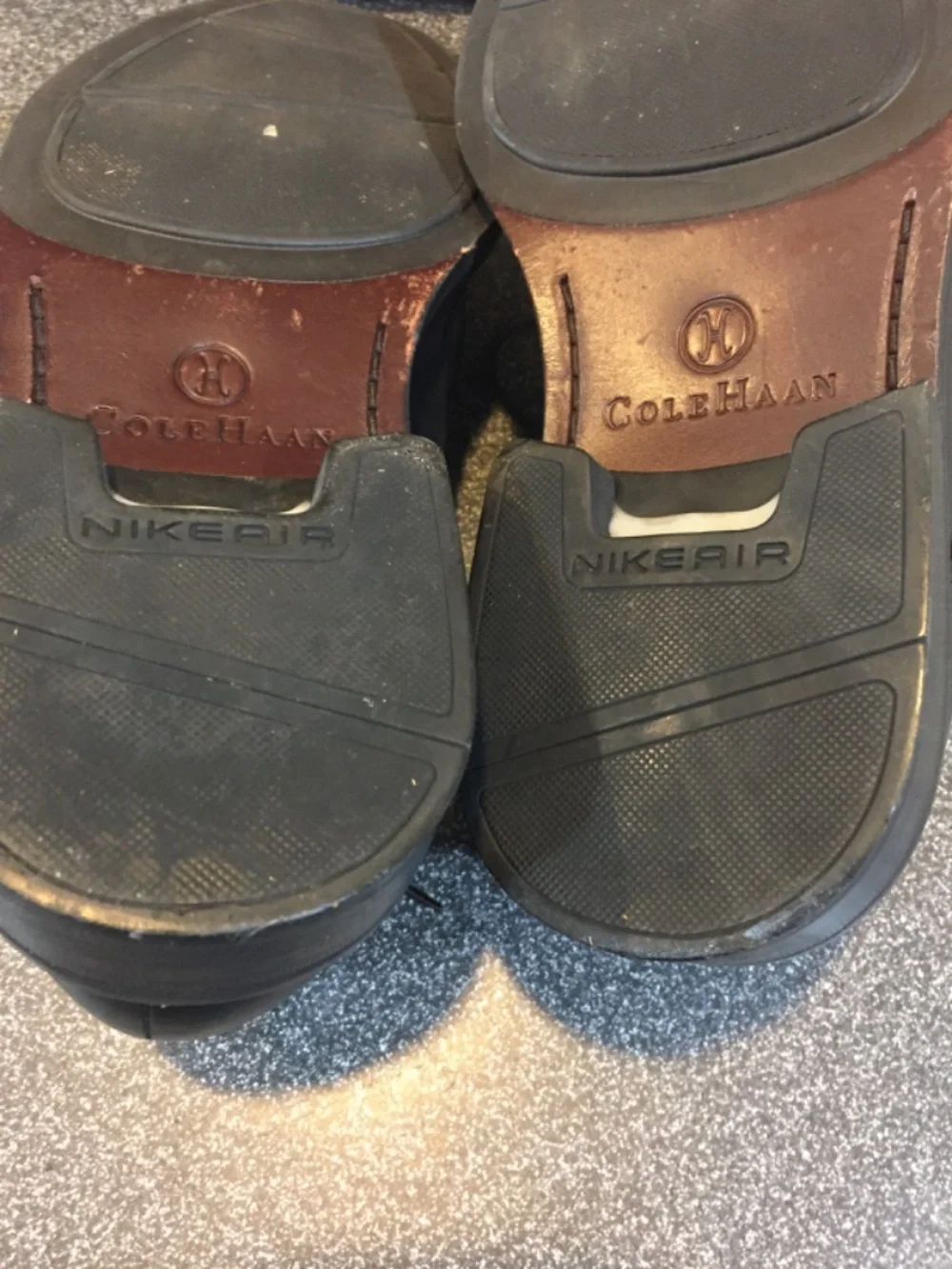 Cole Haan Black Leather Derby Oxfords